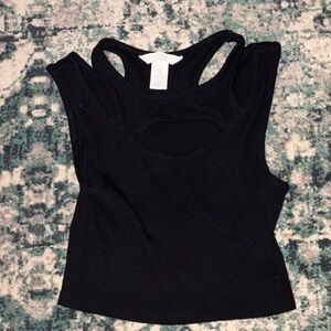 H&M Black Cut Out Tank Top
